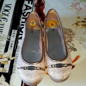 MK Rose Gold Flats